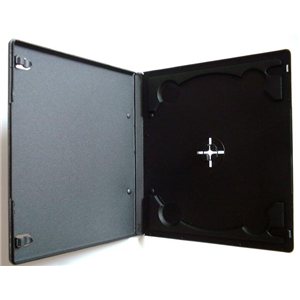 DVD Case Half Height Slim Single Black 10mm 50 Pack