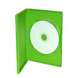 DVD Case Single Green 14mm (Single)