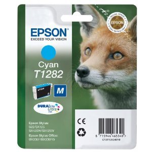 Epson T1282 / C13T12824010 Cyan Original Genuine Ink Cart Cartridge - Fox 