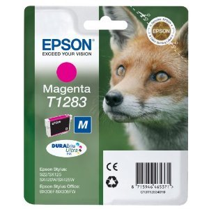 Epson T1283 / C13T12834010 Magenta Original Genuine Ink Cart Cartridge - Fox 