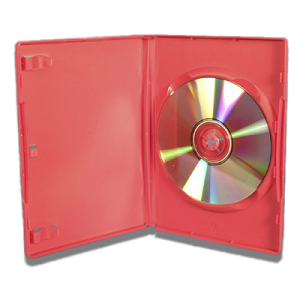 DVD Case Single Red 14mm (SINGLE)