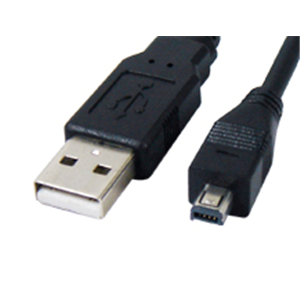USB 2.0 Male to USB Mini B 4 Pin Digital Camera Interface Data Cable Lead 2 Metre(035)
