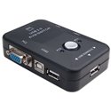 2 Port KVM Switch With Cables - PS/2 and USB Support
