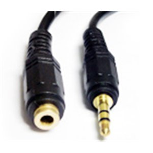 3.5mm Male to Female Stereo Jack Plug Audio Extension Cable Lead 1.5 Metre X