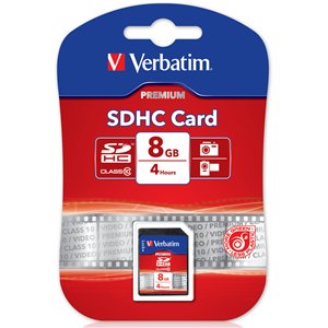 Verbatim 8GB Class 10 Secure Digital SDHC Memory Card