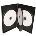DVD Case Quad 4 Way Black (Single)
