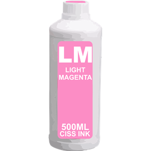 Continuous Ink System Light Magenta Ink Bottle (500ml) for Epson Printers