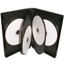 DVD Case 6 Way Black (Single)