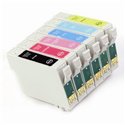 Epson T0487 Compatible 6 Ink Cartridge Set - Seahorse