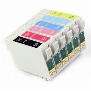 Epson T0487 Compatible 6 Ink Cartridge Set - Seahorse 