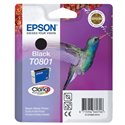 Epson T0801 / C13T08014010 Black Original Genuine Ink Cartridge - Hummingbird