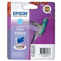 Epson T0805 / C13T08054010 Light Cyan Original Genuine Ink Cartridge - Hummingbird 