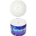 Aone Full Face White Inkjet Printable DVD-R 8x 4.7GB / 120 Minutes Blank Discs 50 Pack