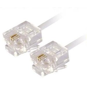 RJ11 Male to RJ11 Male ADSL Phone Network Cable 10 Metre