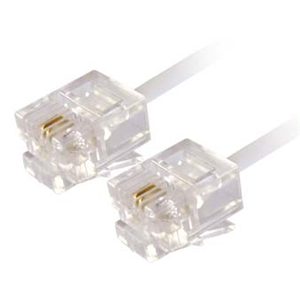 RJ11 Male to RJ11 Male ADSL Phone Network Cable 2 Metre