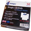 Amps Cardboard CD DVD Wallet Mailer (50 Pack)