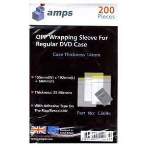 Shrink Wrap DVD Case 14mm (200 Pack)