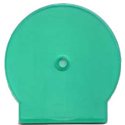 Single CD/DVD C-Shell Storage Clam Case (GREEN) - (Single Unit)