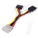 IDE Molex Power to 2 Female Sata Cable Connector PC(004)