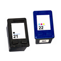 Hewlett Packard HP No 21 and HP No 27 Black and No 22 Colour Compatible Ink Range