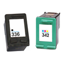 Hewlett Packard HP No 336 and HP No 337 Black and  HP No 342 and HP No 343 Colour Compatible Ink Range
