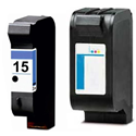 HP No 15 & No 17 Ink Cartridges