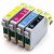Epson T0715 Compatible 4 Ink Cart Cartridge Set - Cheetah / Monkey / Rhinoceros