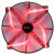 Aerocool Silent Master 200mm Red LED Case Fan