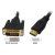 HDMI Male to DVI-D Male Video Cable Lead 2 Metre(038)