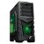 CiT Vanquish Green Midi ATX PC Gaming Tower Case USB 3.0 (No PSU) (008)