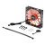 Aerocool Shark 140mm Quad Evil Orange LED Case Fan