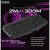 Zalman ZM-K300M Black Multimedia Keyboard USB - Wired **