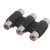 3 RCA Female to Female  AV Audio Video Coupler Adapter