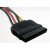 IDE Molex Power to 2 Female Sata Cable Connector PC(004)