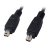 Firewire IEEE 1394a Data Cable Lead 4 Pin to 4 Pin 1 Metre(066)