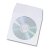 Paper Disc Sleeves with Plastic Window for CD DVD 50 Pack