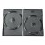 DVD Case Double Black 14mm 25 Pack