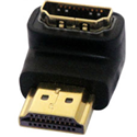 HDMI Female to HDMI Male Gold Plated Right Angled Adapter