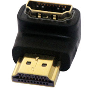 HDMI Female to HDMI Male Gold Plated Right Angled Adapter(100)