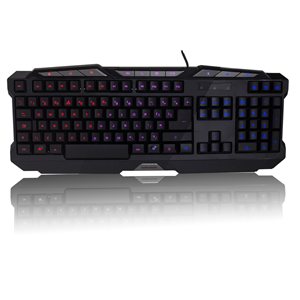 Sumvision Spectrum 3 Colour Blue / Red / Purple LED Illuminated Keyboard USB - Wired