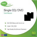 Neo Black Cardboard CD DVD Wallet Mailer (50 Pack)