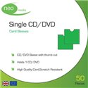 Neo Green Cardboard CD DVD Wallet Mailer (50 Pack)