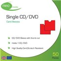 Neo Red Cardboard CD DVD Wallet Mailer (50 Pack)