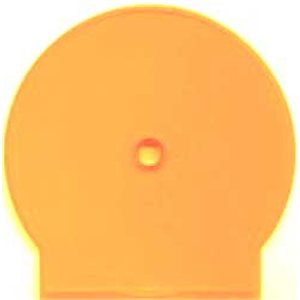 Single CD/DVD C-Shell Storage Clam Case (ORANGE) - (Single Unit)