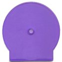 Single CD/DVD C-Shell Storage Clam Case (PURPLE) - (Single Unit)