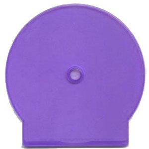 Single CD/DVD C-Shell Storage Clam Case (PURPLE) - (Single Unit)