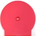 Single CD/DVD C-Shell Storage Clam Case (RED) - (Single Unit)