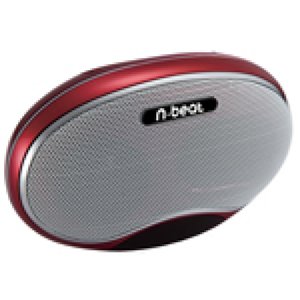 Sumvision Red N-Beats Portable FM Radio and Speaker with USB/SD Support
