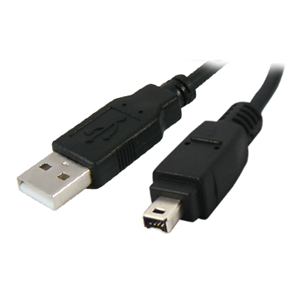 USB 2.0 A Male to Firewire 4 Pin IEEE 1394a Data Cable Lead 0.5 Metre(068)