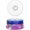 Verbatim White Printable 8x DVD+DL (25 Pack) 